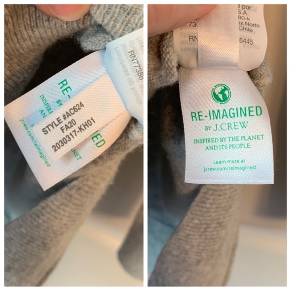 J. Crew Factory Wool-Blend Tunic Sweater in Heather Dove - Picture 14 of 14